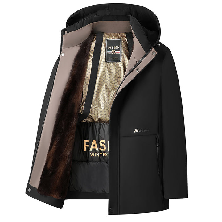 Women's Winter Jacket with Detachable Hood Mune Fashion