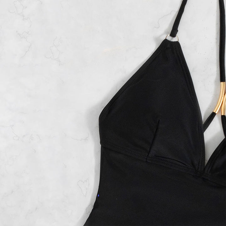 Women's swimsuit with elegant cut and fashionable straps Mune Fashion