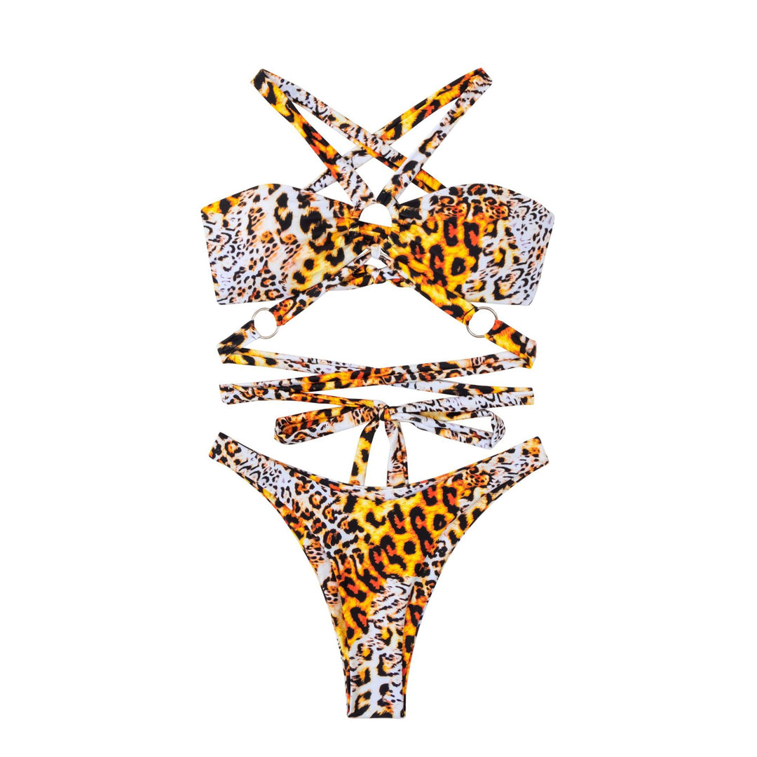 Ladies Bandeau Bikini with trendy cut and ring details Mune Fashion
