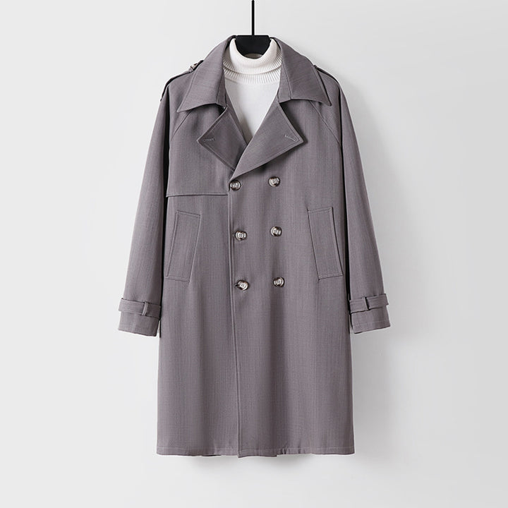Men's Long Coat Mune Fashion