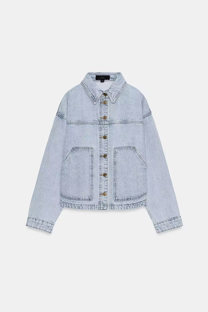 Women's Oversize Worker Jacket made of Cotton Twill Mune Fashion