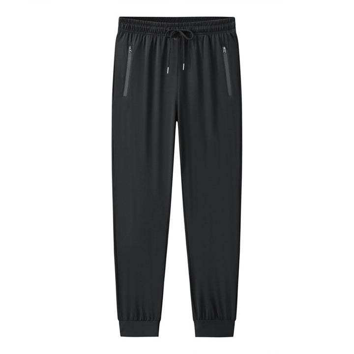 Men's Sporty Jogging Pants with Elastic Waistband and Practical Zipper Pockets Mune Fashion