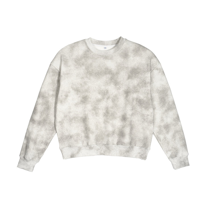 Unisex Oversized Sweatshirt with faded fog look and round neckline Mune Fashion