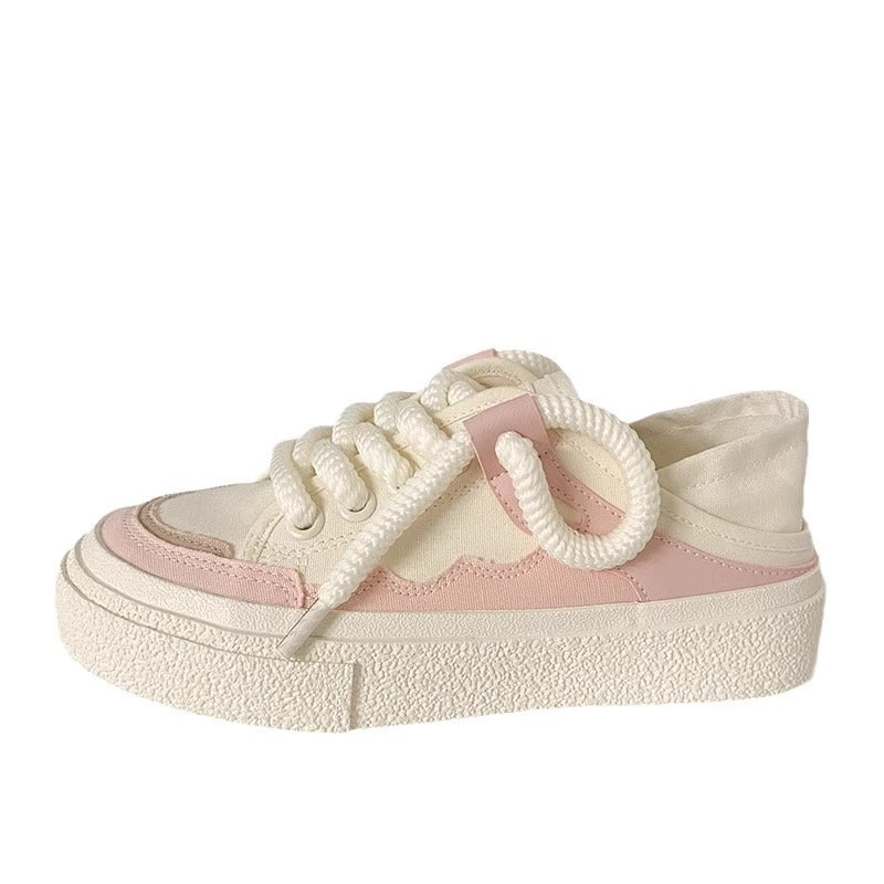 Women's sneakers with thick profile and innovative lacing details Mune Fashion