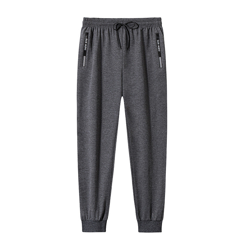 Men's sporty functional training pants with elastic drawstring, zip pockets & tapered leg Mune Fashion