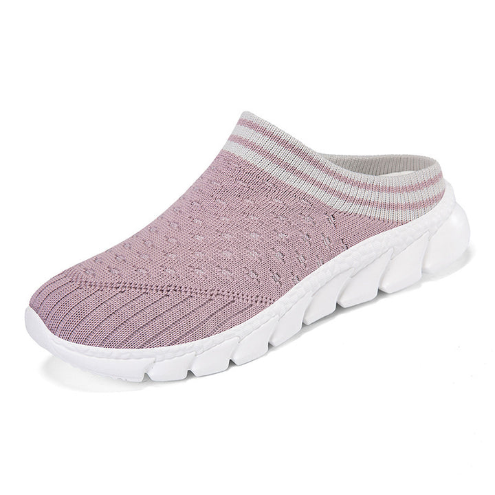 Women's knitted mule with sock-like shaft and cushioned segment outsole Mune Fashion
