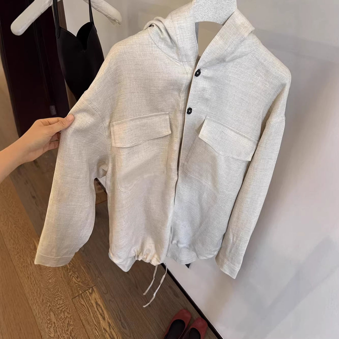 Women Light Transition Jacket with Hood Mune Fashion