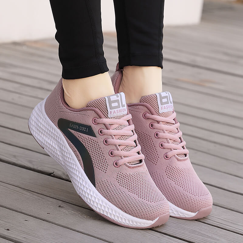 Women's seamless knit sneaker with elastic entry, honeycomb midsole, and anatomical comfort footbed Mune Fashion