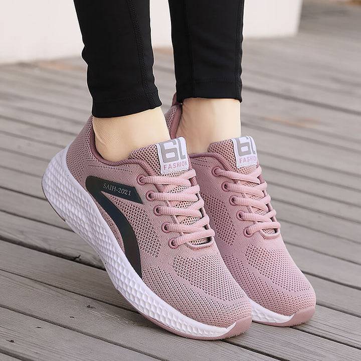 Women's seamless knit sneaker with elastic entry, honeycomb midsole, and anatomical comfort footbed Mune Fashion