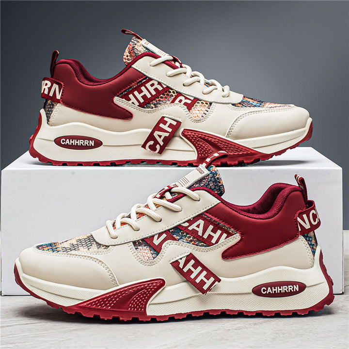 Unisex Platform-Chunky-Sneaker with reptile embossing, padded shaft and shock-absorbing EVA midsole Mune Fashion