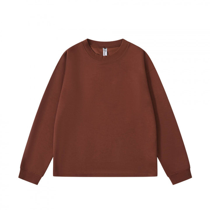 Unisex Oversized-Long Sleeve-Sweatshirt with Round Neck, French-Terry Quality and Ribbed Cuffs Mune Fashion