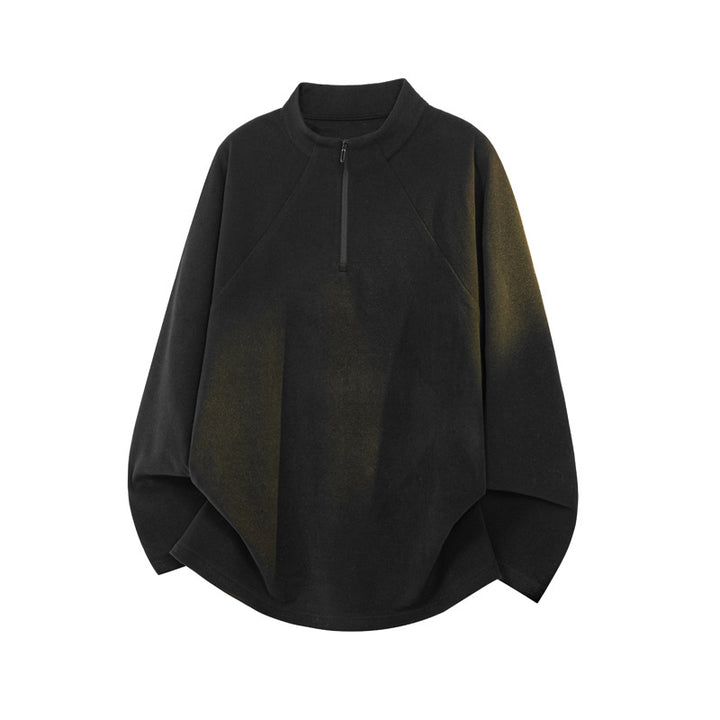 Women's fashionable stand-up collar sweater with zipper Mune Fashion