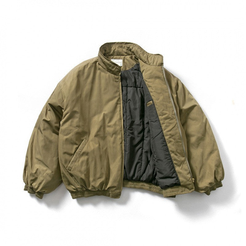 Men's Lightweight Quilted Jacket with High Collar Mune Fashion