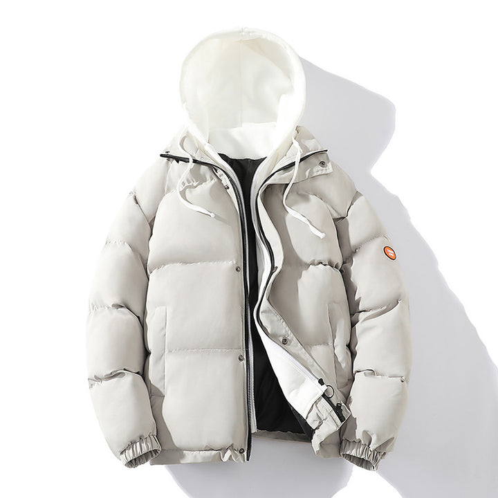 Men's Padded Quilted Jacket with Integrated Hood Layer and Windproof Outer Layer Mune Fashion