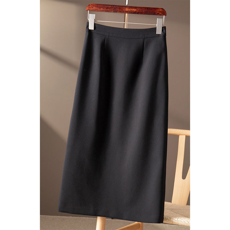 Women's Elegant Midi Skirt with High Waist Mune Fashion