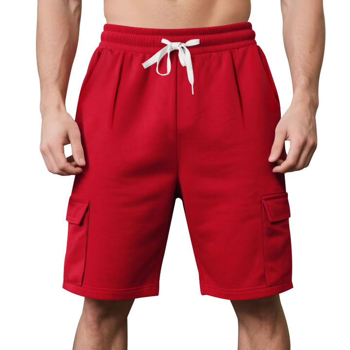 Men's elastic Cargo Bermuda with drawstring and multiple pockets Mune Fashion