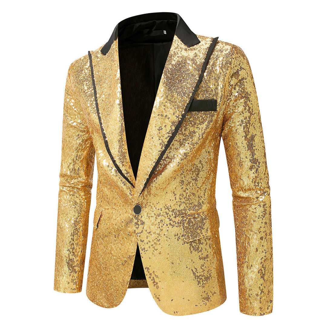 Men's Glittering Tuxedo Blazer Made Of High-Quality Satin Mune