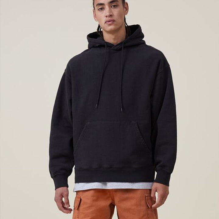 Women’s oversized hoodie dress with kangaroo pocket, extended silhouette and soft French terry Mune Fashion