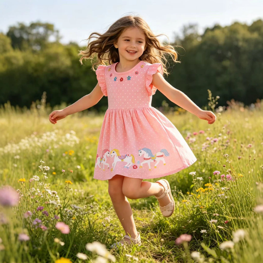Girls summer dress with charming unicorn design Mune Fashion