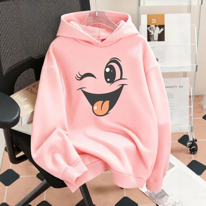 Women Funny Hoodie with Unique Emoji Design Mune Fashion