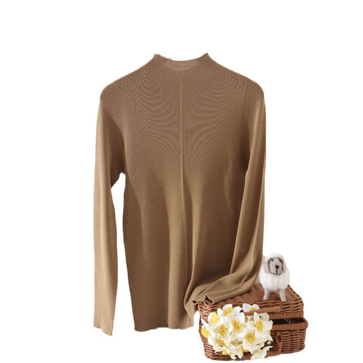 Women fine knit pullover with raglan sleeves and slim silhouette Mune Fashion