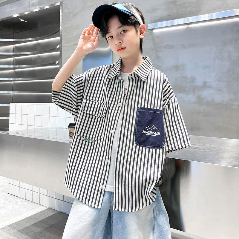 Boys Short Sleeve Shirt Mune Fashion
