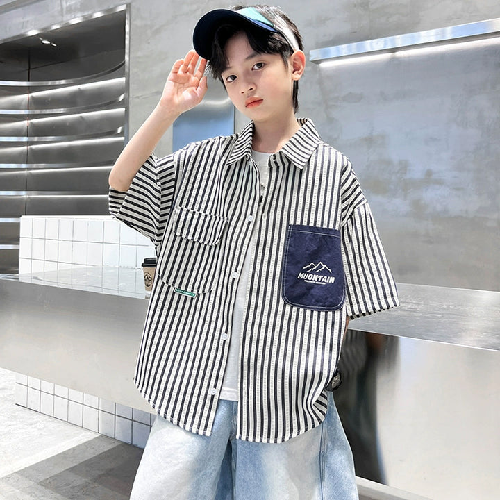 Boys Short Sleeve Shirt Mune Fashion