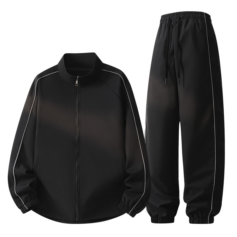 Unisex Tech-Trackset made of ultra-light ripstop with stand-up collar, mesh lining & drawstring pants Mune Fashion
