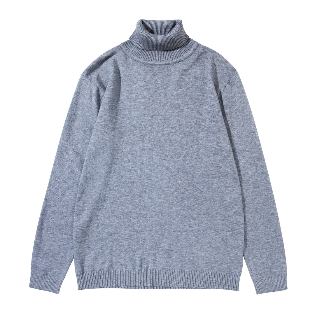 Unisex turtleneck sweater made of fine fine knit with ribbed collar and dropped shoulder Mune Fashion