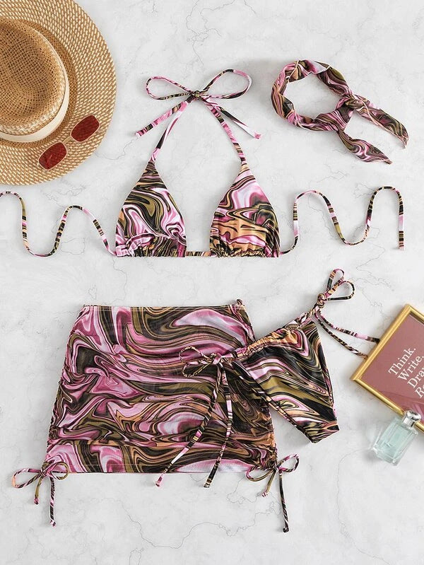 Women's bikini set with playful cut and fashionable accents Mune Fashion