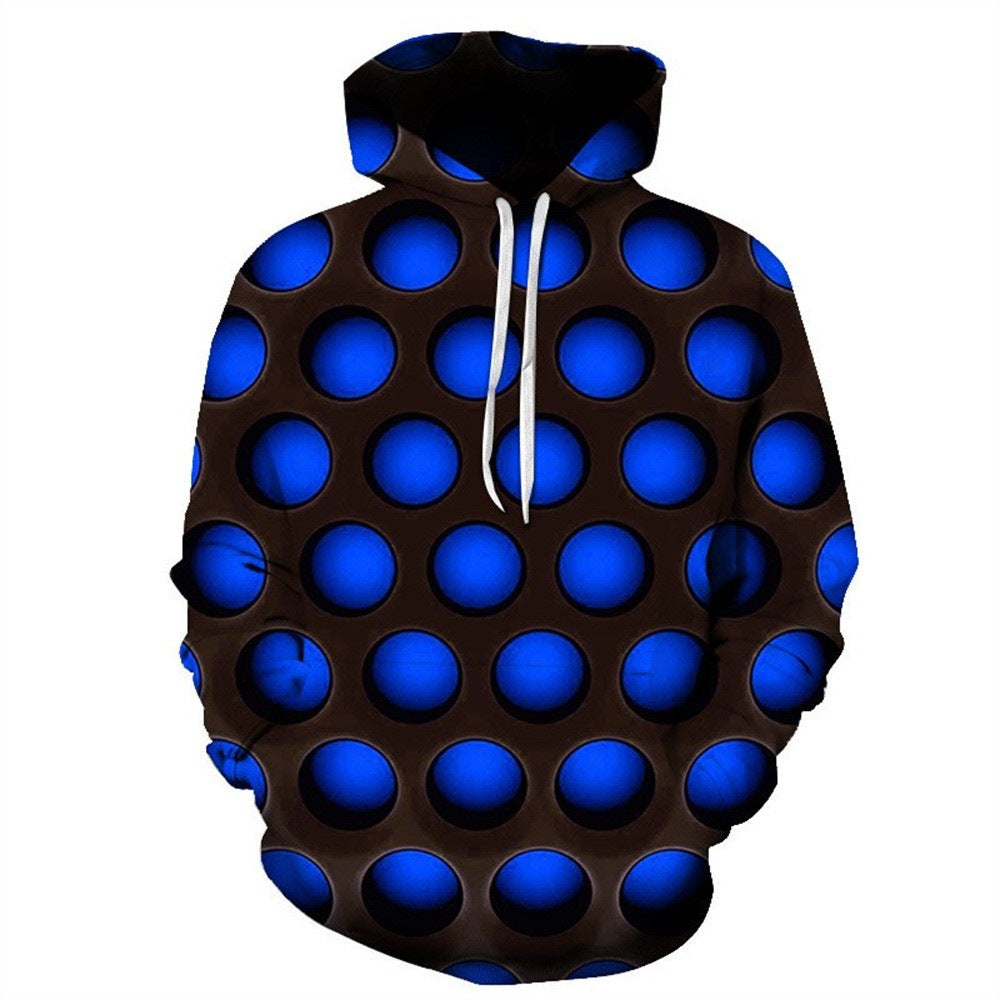 Ladies Creative Hoodie with Geometric Pattern Mune Fashion