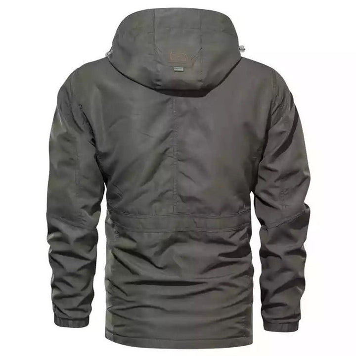 Men's Robust Canvas Field Parka with Hood, Fitted Drawstring and Multi-functional Pockets Mune Fashion