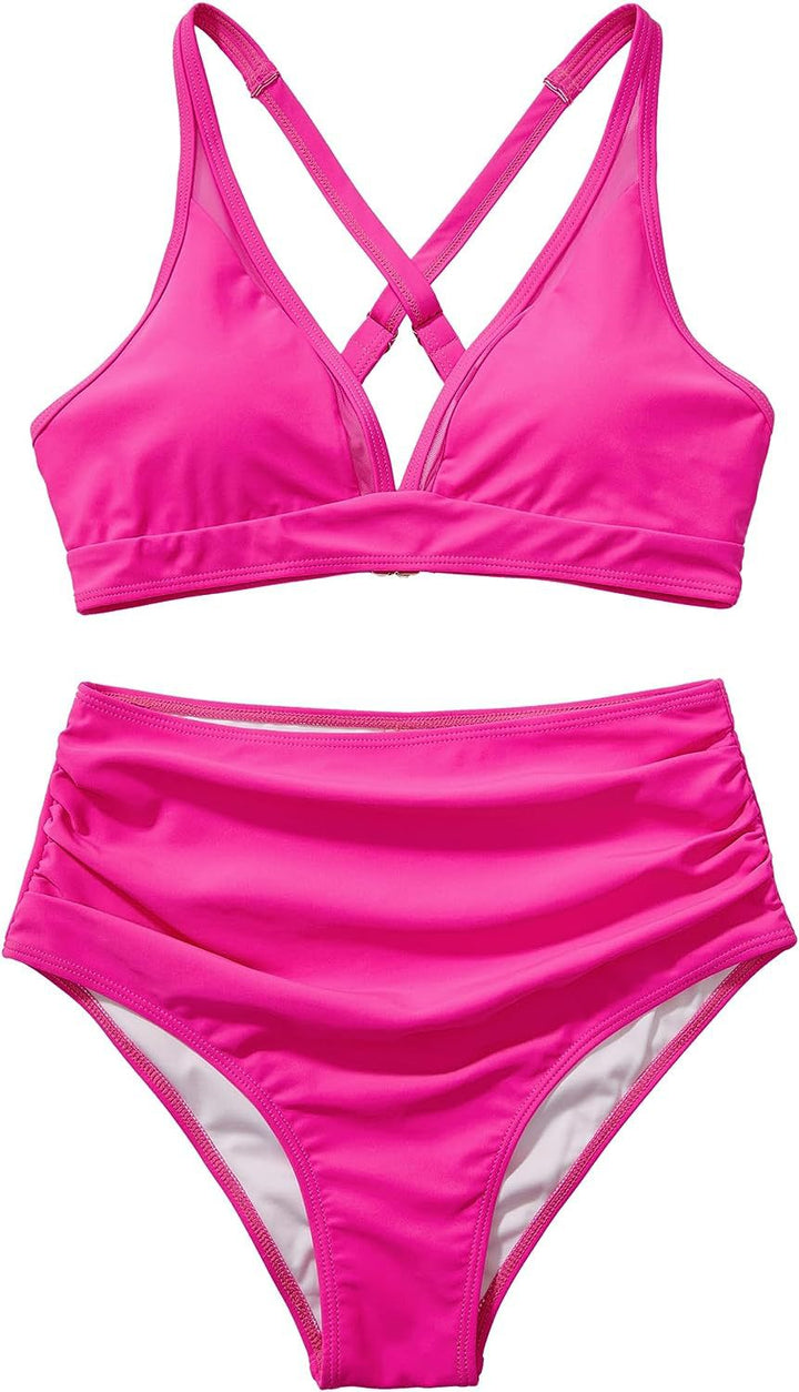 Ladies High Quality Bikini Set with Creative Leopard Pattern Mune Fashion