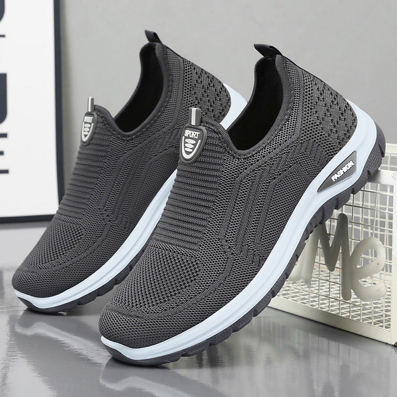 Men's seamless comfort slipper with elastic knit upper, shock-absorbing dual EVA sole, and ergonomic footbed support Mune Fashion