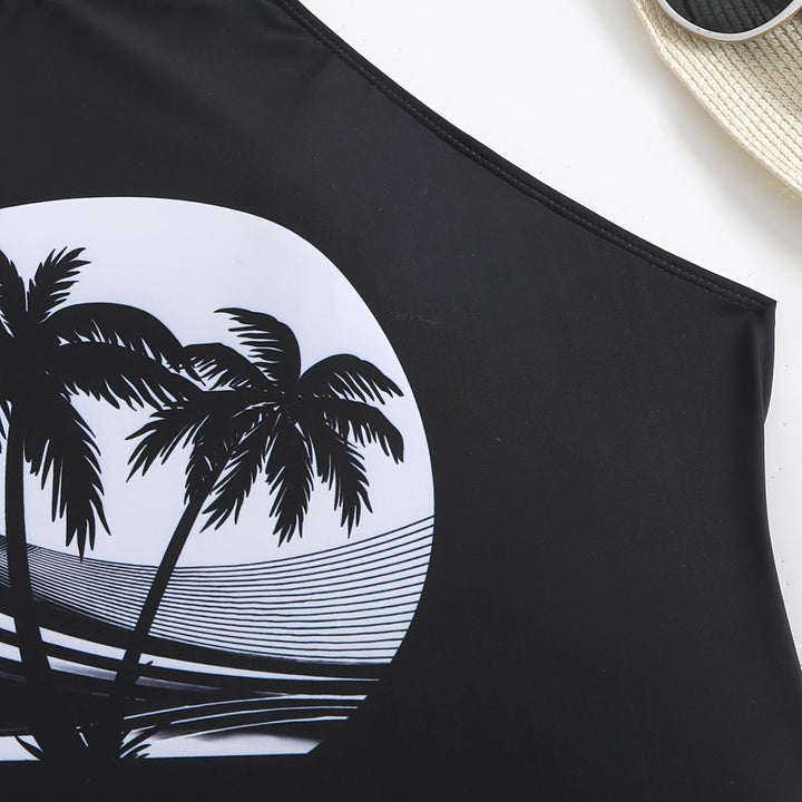 Women’s Tankini Set with Floral Palm Print Mune Fashion