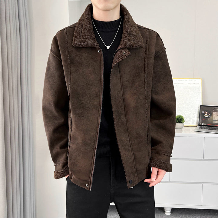 Men's Cozy Teddy Fur Jacket Mune Fashion
