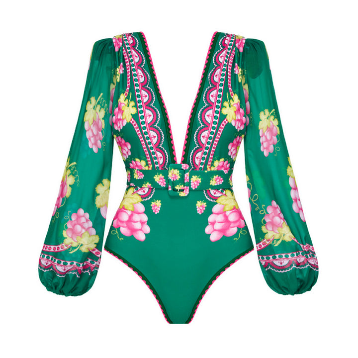 Women Stylish Elegant Swimsuit and Skirt Set Mune Fashion