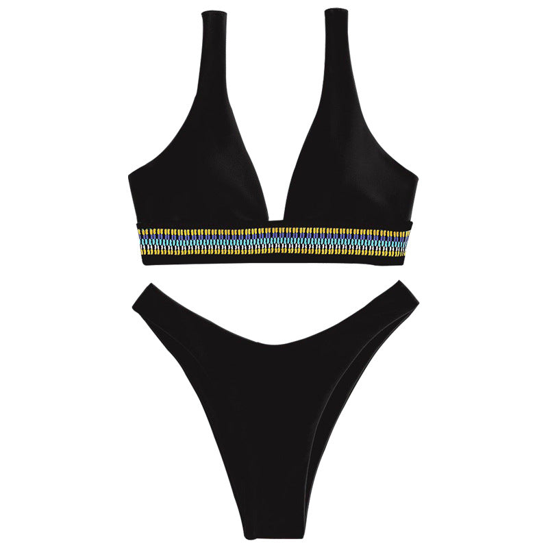 Women's bikini set with elegant V-neckline and tasteful detail Mune Fashion