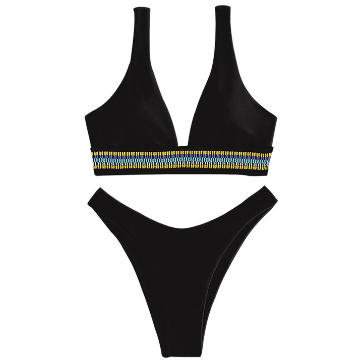 Women's bikini set with elegant V-neckline and tasteful detail Mune Fashion