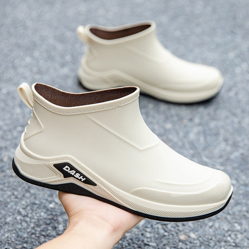 Men's waterproof insulated ankle boots with non-slip tread sole Mune Fashion