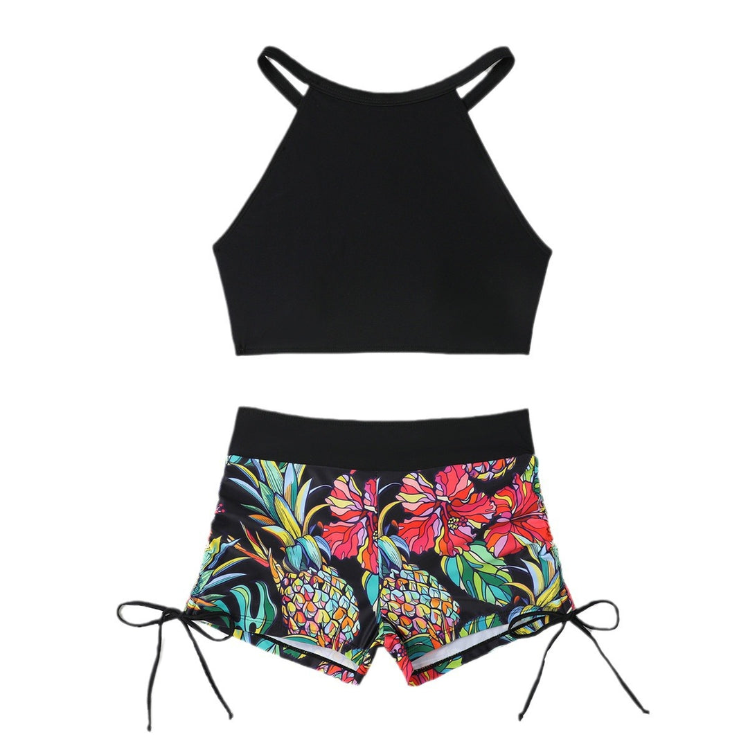 Women's Sporty Bikini Set with Colorful Pattern Mune Fashion