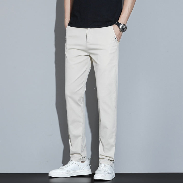 Men's Fashion Slim-Fit Fabric Trousers Mune Fashion