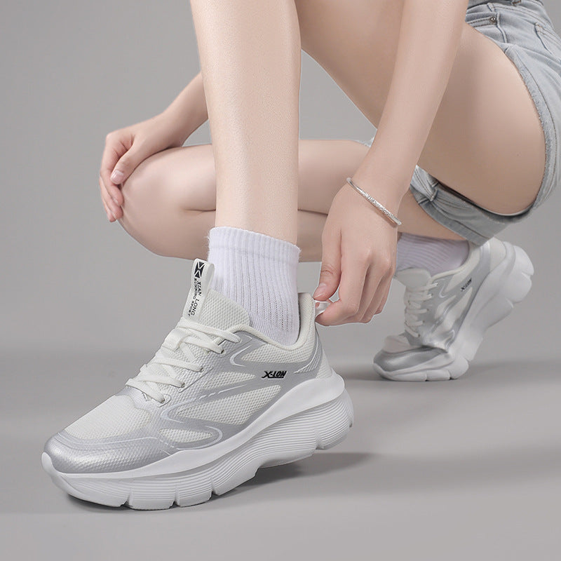 Women's trendy volume sneakers with breathable mesh, reinforcing overlays, and extra cushioned wedge sole Mune Fashion