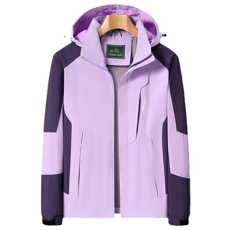 Women's Hooded Softshell Jacket wind and water repellent breathable Mune Fashion