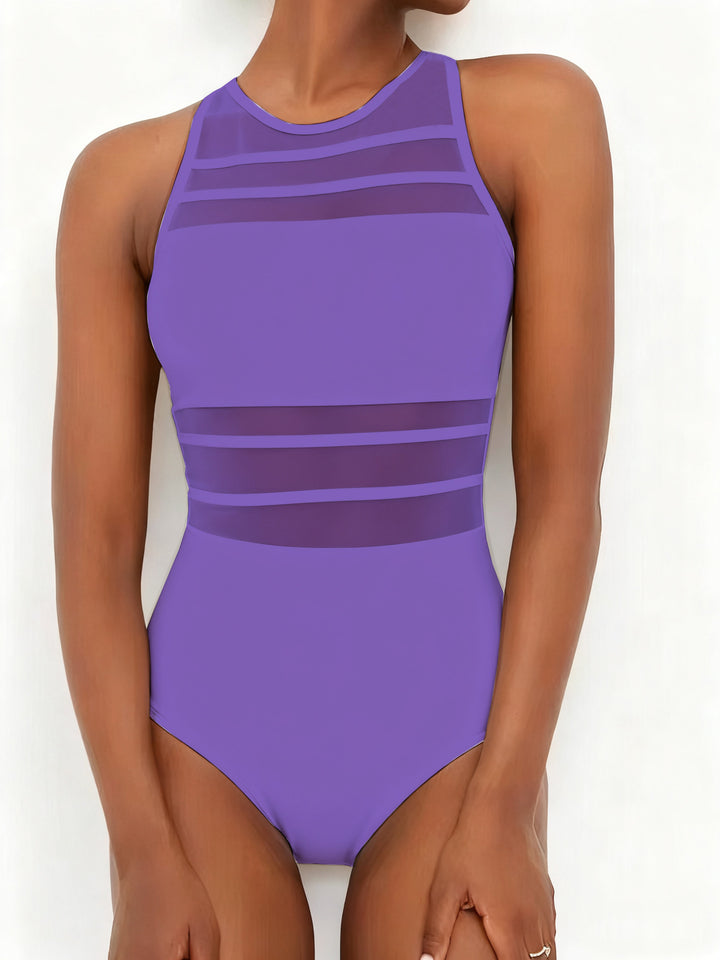 Women’s sporty bodysuit with transparent inserts Mune Fashion