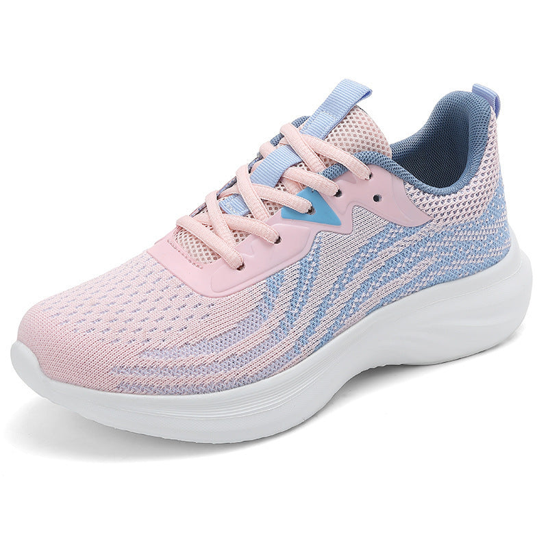 Women's breathable knitted running shoes with cushioned EVA sole and flexible rolling behavior Mune Fashion