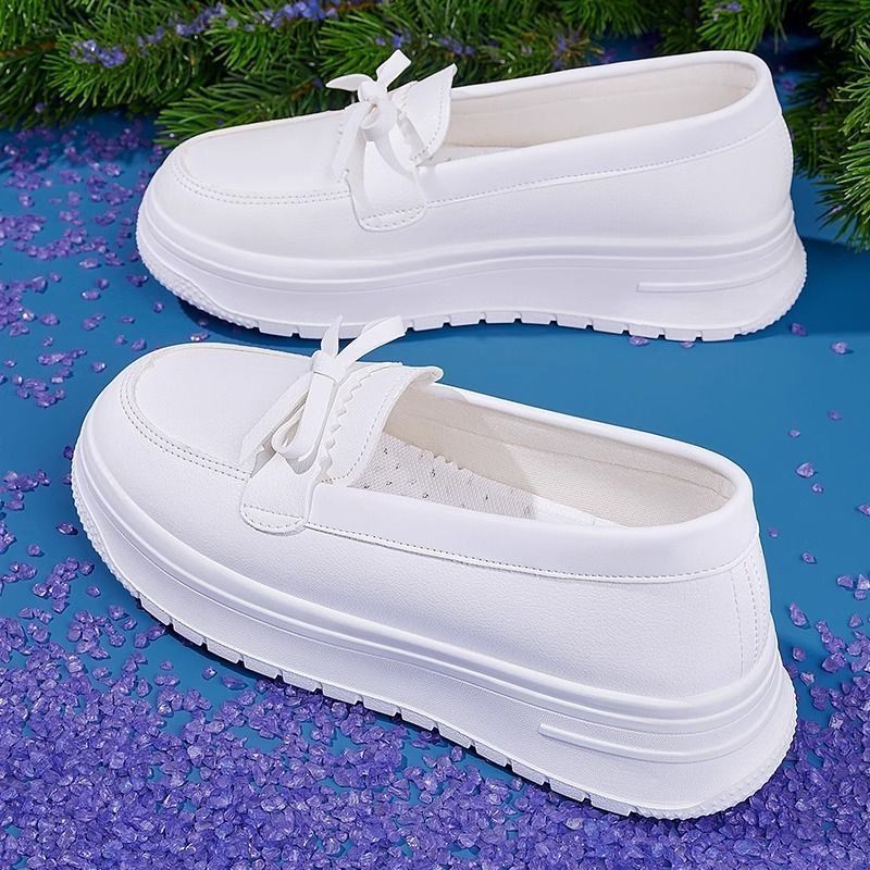Women Comfortable Slip-On Sneakers with Elegant Bow Mune Fashion