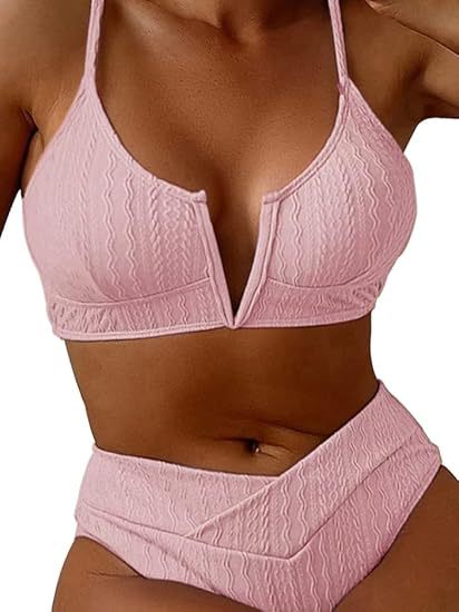 Women's High-Quality Bikini Set with V-Neck Mune Fashion
