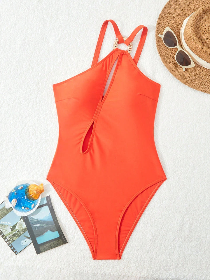 Women's sporty one-piece with decorative cut-out Mune Fashion
