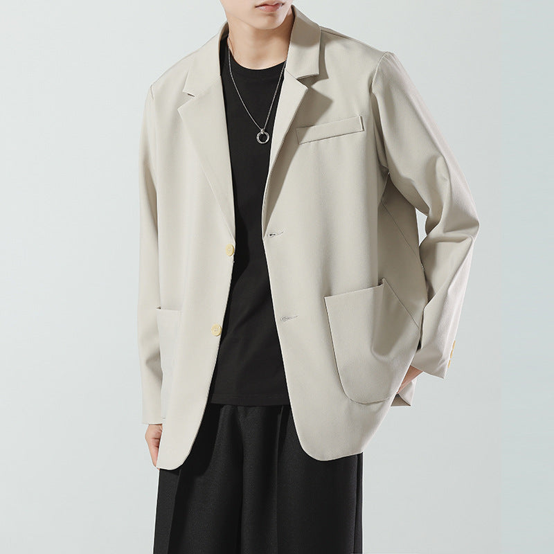 Men's Modern Oversized Blazer in Minimalist Look with Patch Pockets Mune Fashion